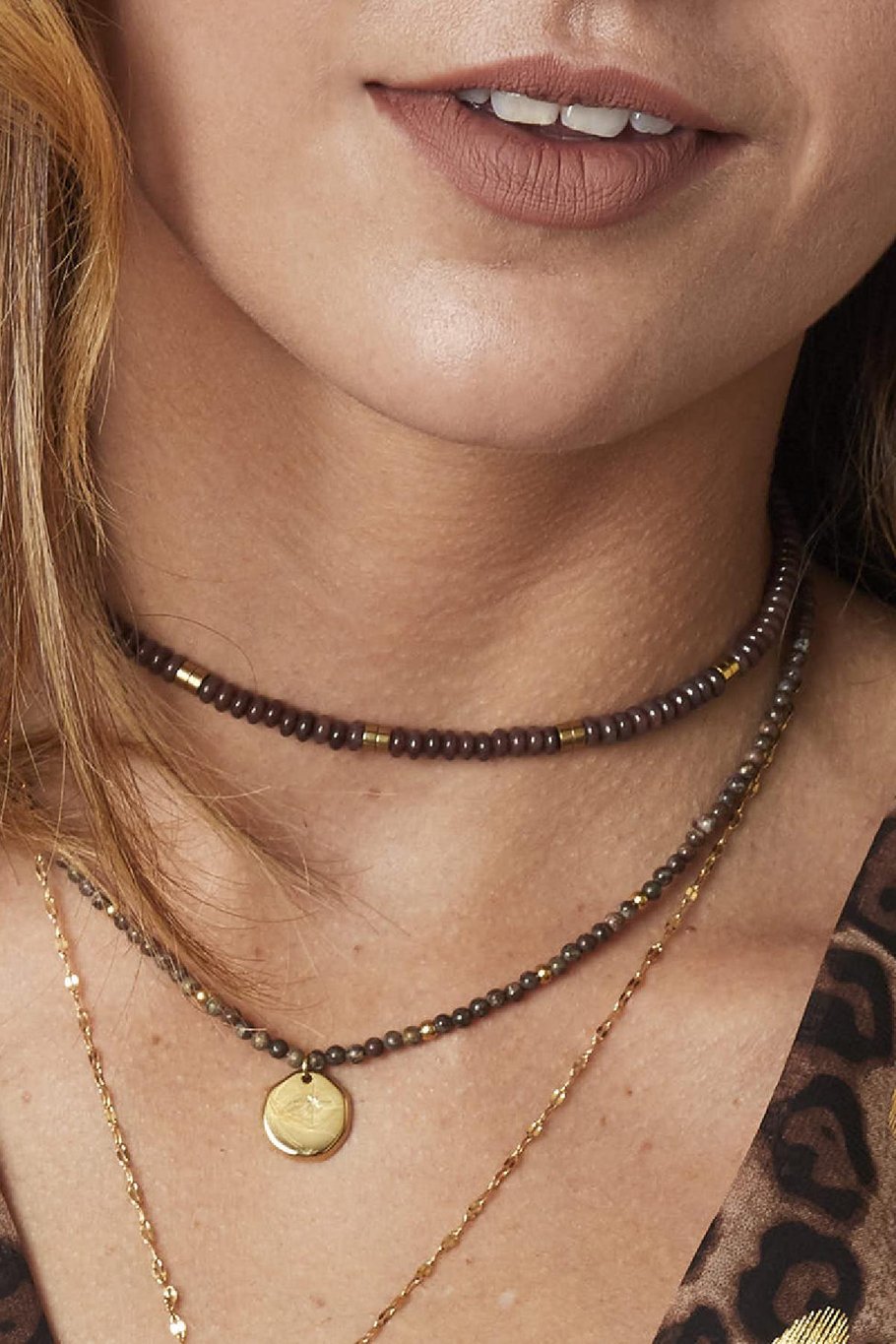Collar Natural Beauty Marrón Cobre Imagen2